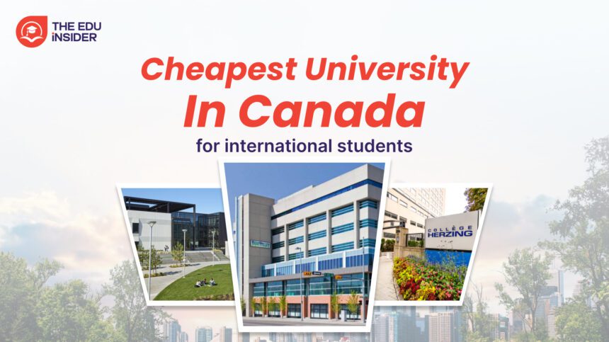 cheapest university in canada for international students