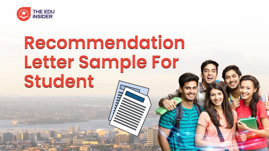 recommendation letter sample for student