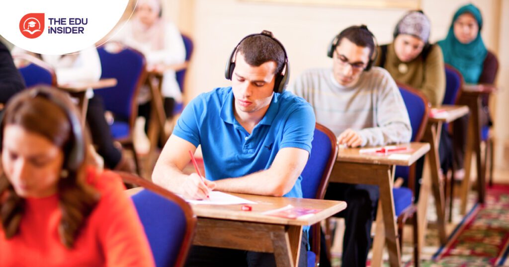 Students attend in IELTS Exam